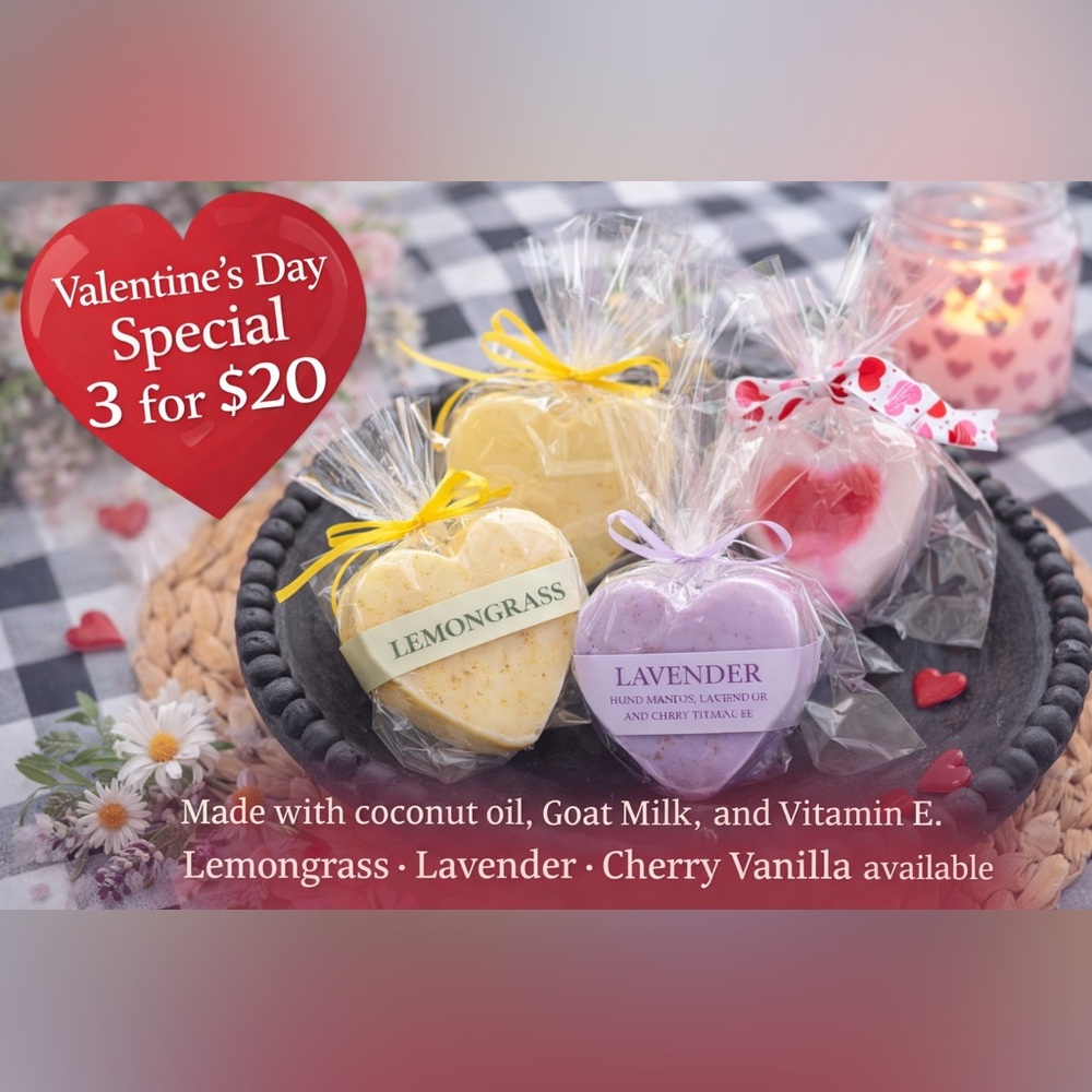 Heart-Shaped Soap Set